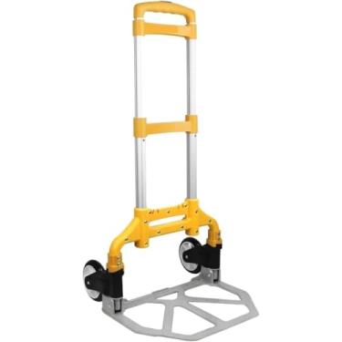 Imagem de Carrinho De Carga Dobrável 75kg Com Corda De Amarração Base Aluminio Carrinho de Mao