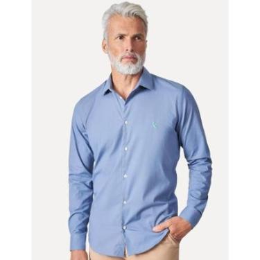 Imagem de Camisa Reserva Masculina Nova Paraty Green Logo Azul Jeans-Masculino