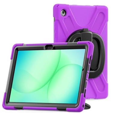 Imagem de Capa protetora para tablet Sumsung Galaxy TAB S10 FE Plus 13,1 polegadas 2025, capa protetora infantil à prova de choque de 13,1 polegadas com alça de suporte (verde menta)