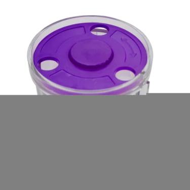 Imagem de IEUDNS Organizador de Fitas de Ginástica Rítmica com Rodinhas, Acessório Fácil de Usar, Estojo Transparente para Guardar Fitas de Dança em Apresentações Inte, Roxo