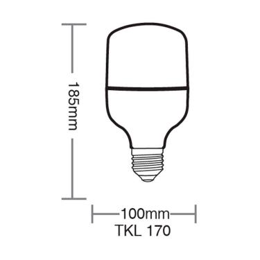 Imagem de Lâmpada Led Taschibra Tkl 170 30w E27 Bivolt 6500k Luz Branca