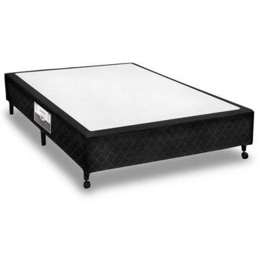 Imagem de Cama Box Simples Castor Casal Poli Preto 138x188x27cm