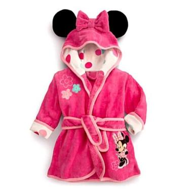Imagem de Pijama Flanela Infantil Menina - Robe Quente Minnie - Outono/Inverno, 