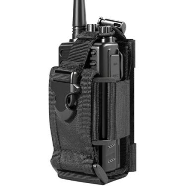 Imagem de SAMCOM Capa de suporte de coldre de rádio, bolsa militar resistente para cinto dut, duas maneiras, walkie talkies, armazenamento ajustável