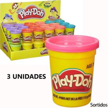 Imagem de Kit Com 3 Massinha De Modelar Play-doh Cor Sortida Hasbro
