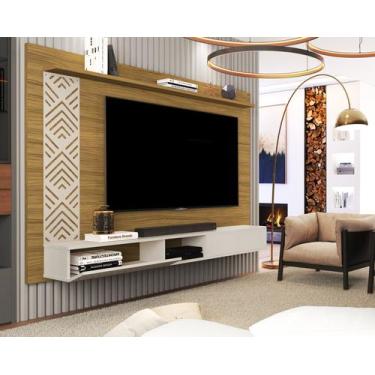 Imagem de Painel de TV Roma em MDF com Nicho Suspenso para Sala Moderno Resisten