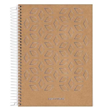 Imagem de Caderno Espiral Universitário Capa Dura 1 Matéria 80fls Kraft Color Jandaia Estampa 10