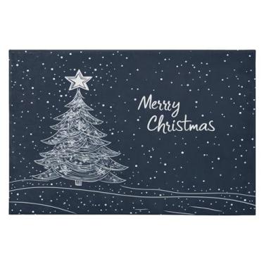 Imagem de CEBUGI Tapete de área 60 x 90 cm macio lavável tapete antiderrapante com suporte de borracha tapetes de área de árvore de Natal para sala de estar, quarto, decoração de casa