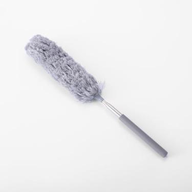 Imagem de Espanadores de limpeza - Espanador de teto telescópico cinza extensível ferramenta de limpeza de cabo longo para cantos de móveis de teto alto e limpeza doméstica