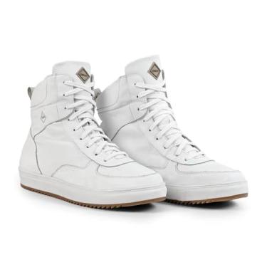 Imagem de Tênis Masculino Branco - Boots para Inverno e Neve - Lã Interna, Couro Puro - Toronto Branco (45, BR, Adulto, Numérico, 45)