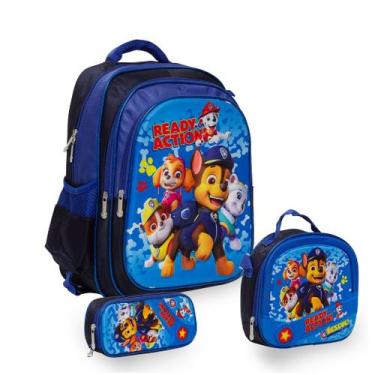 Imagem de Kit Mochila Escolar Menino Paw Patrol Com Lancheira Estojo - TOYS 2U