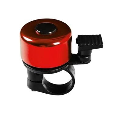 Imagem de Buzina invisível para bicicletas, sino duplo clássico para adultos e crianças, alarme sonoro de segurança para guidão de ciclismo(Red)