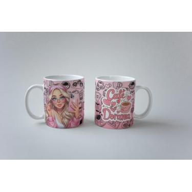 Imagem de Caneca Eu Amo Dorama Café E Dorama Dorameira Porcelana 325ml (MOD07)