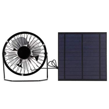 Imagem de EVGATSAUTO Ventilador Movido a Energia Solar Ventilador de Resfriamento de 5W Com Mini Painel Solar para Telhado de RV Com Efeito de Estufa No Sótão Doméstico