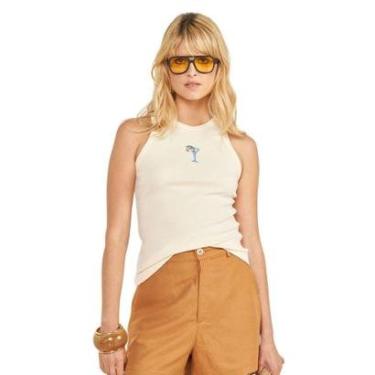 Imagem de Regata Colcci Canelada Slim Com Bordado-Feminino