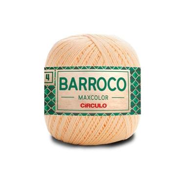 Imagem de Barbante Barroco Maxcolor Fio 4 200g 338m Círculo Novelo Crochê Tricô Artesanato Tapetes Souplás (1114 - AMARELO-CANDY)