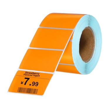 Imagem de PATIKIL 800 etiquetas térmicas, etiquetas de impressora térmica de 3 x 5 cm, etiquetas autoadesivas, rolo de papel retangular, pequeno para impressora, etiqueta de envio, endereço de código de barras