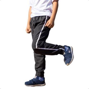 Imagem de Calça Jogger Infantil Tactel Uniforme Elástico na Barra 418 - BEN20A, 