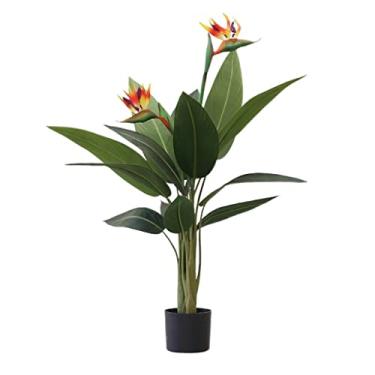 Imagem de SLGGPJBU Plantas falsas planta artificial árvore artificial estilo nórdico sala de estar quarto jardim decoração de árvore artificial plantas artificiais plantas artificiais interior exterior, 158 cm