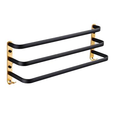 Imagem de Toalheiro toalheiro de banheiro toalheiro impermeável para banheiro parede acessórios de banheiro suporte de barra de toalha de alumínio espesso