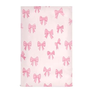 Imagem de Wassud Toalhas de cozinha laços simples panos de prato de cozinha 1 pacote panos de prato macios com laço para pendurar toalha de mão de secagem rápida super absorvente toalhas de chá de mesa