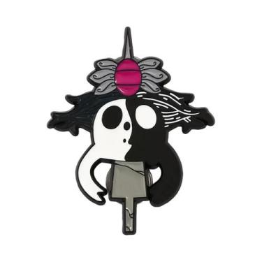 Imagem de Broche De Metal Esmaltado Hollow Knight Bone Nail, Alfinetes Da Rainha