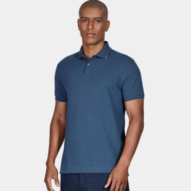 Imagem de Camisa Polo Aramis Basic 4 Frisos Ou25 Marinho Masculino, XXG