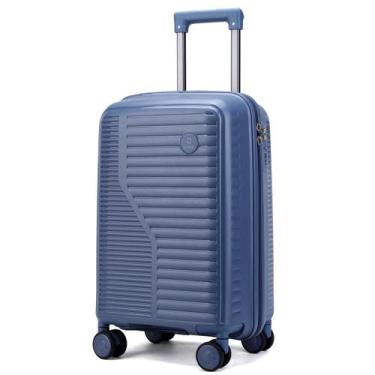 Imagem de Mala De Bordo 10Kg Polipropileno Inquebrável Monaco Pro Azul - Dermond