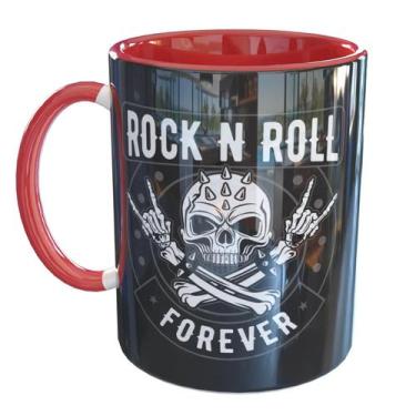 Imagem de Caneca Porcelana Rock n Roll Caveira Forever Skull - Pense Canecas, Ve