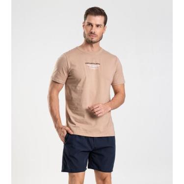 Imagem de Bermuda Masculina Lisa De Microfibra Long Bong Azul, M, Azul