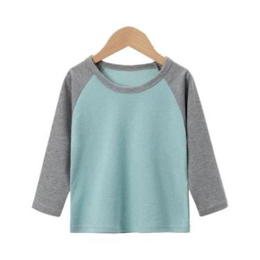 Imagem de Camiseta Infantil De Manga Comprida Com Combinação De Cores, Primavera