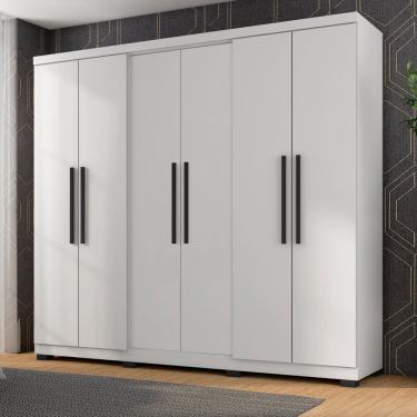Imagem de Guarda Roupa Diamante 6 Portas e 4 Gavetas Araplac 6000-50