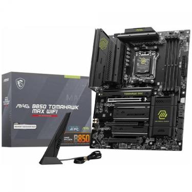 Imagem de Placa Mãe MSI MAG B850 TOMAHAWK MAX WIFI, Chipset B850, AMD AM5, ATX, 