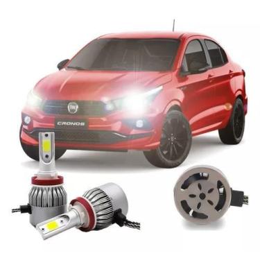 Imagem de Kit lâmpadas super led farol milha fiat cronos 2012 2013 - C6