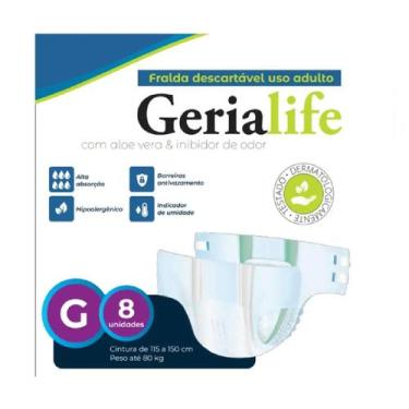 Imagem de Fralda Adulto Gerialife - G - 8 unidades