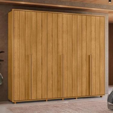 Imagem de Guarda-roupa Casal 6 Portas 100% Mdf com Pés Volpi - Madetec