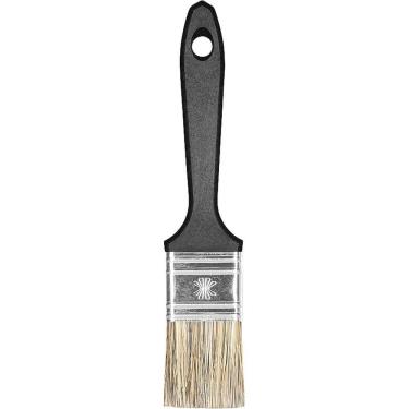 Imagem de Pincel Atlas 1.1/2 Cerdas Gris Longas Sintéticas Para Pintura Tintas à Base De água E Solventes