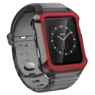 Imagem de Pulseira com bumper para relógio 42mm Rumble band X-Doria Luxo - world