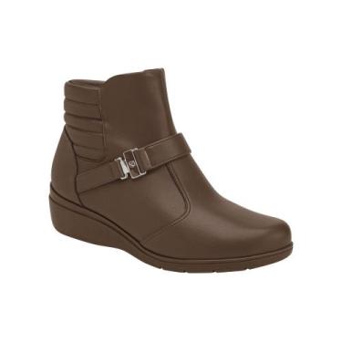 Imagem de Bota Feminina Coturno Piccadilly Maxi Conforto Ref. 117088, 37, Madeir