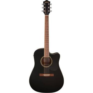 Imagem de Violão Eletroacústico Gretsch Prelude D100CE Preto com Cutaway - GREST