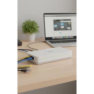 Imagem de 2x Switch Rede 8 Portas 10/100Mbps: Conexão Rápida e Estável - Congrat