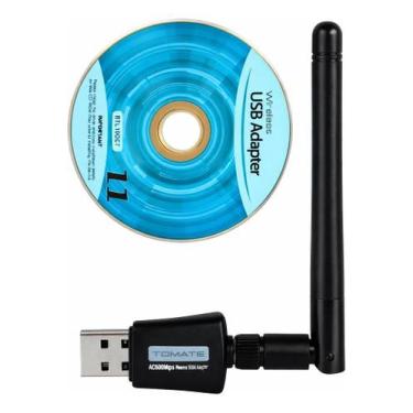 Imagem de MWI-003 ADAPATADOR WIFI USB 2.0 DUAL BAND 2.4 - 5GHz Tomate
