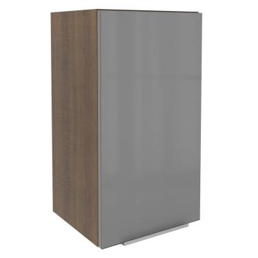 Imagem de Armário Aéreo Madesa Lux 35 cm 1 Porta - Rustic/Cinza