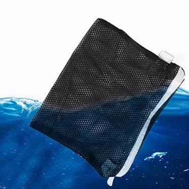 Imagem de Pssopp 10 peças Filtro de Aquário Sacos de Mídia de Nylon Malha Peixe Saco com Zíper para Peixe Tanque Bio Bolas Pelletizado Carbono Alimentado por Bateria Peixe Limpador de GravilhoPssopp 15*20 Pssoppw8kqmdp57s-01