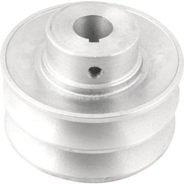 Imagem de Polia Alumínio 2 Canais Perfil B 90mm Com Furo 3/4" - Vonder