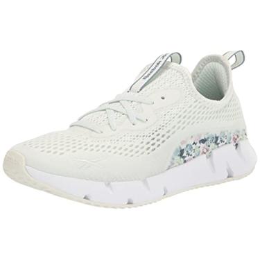 Imagem de Reebok Tênis feminino Zig Sky, Brilho de opala/Giz/Sálvia claro, 8.5