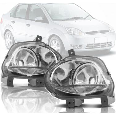 Imagem de Par Farol Milha Auxiliar Ford Fiesta 2003 2004 2005 2006
