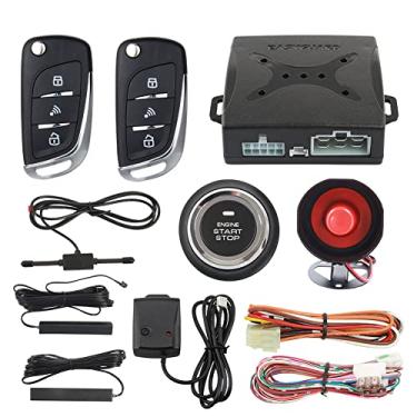 Imagem de EASYGUARD EC003NV-NS PKE Passivo Entrada Sem Chave Carro Botão Estrela Controle Remoto Motor Start Stop Shock Sensor DC12V