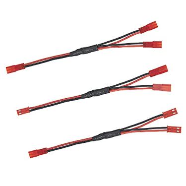 Imagem de 3 peças ShareGoo JST Divisor de plugue, JST macho fêmea Y cabo paralelo fio para Traxxas Tamiya Redcat Axial 1/10 ventilador de refrigeração ESC bateria motor teto luzes led