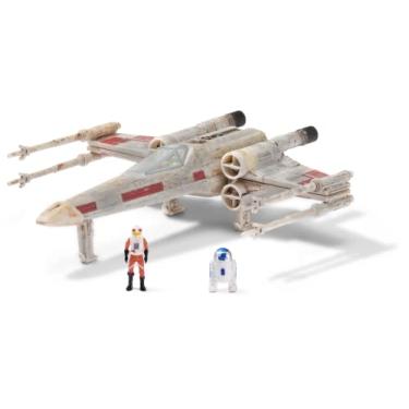 Imagem de Star Wars Micro Galaxy Squadron Starfighter Class Luke Skywalker S X-Wing - 5-Inch Vehicle with 1-Inch Luke Skywalker & R2-D2 Micro Figures